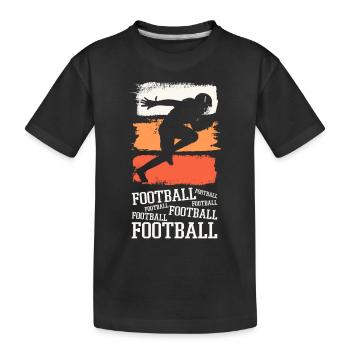American Football Player Vintage Retro USA Sport - Kids' Premium Organic T-Shirt - black - Front