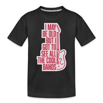 Je suis peut-être vieux - T-shirt bio Premium Enfant - noir - Devant