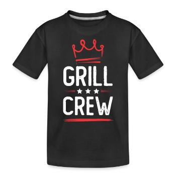 Équipage de grillades - T-shirt bio Premium Enfant - noir - Devant