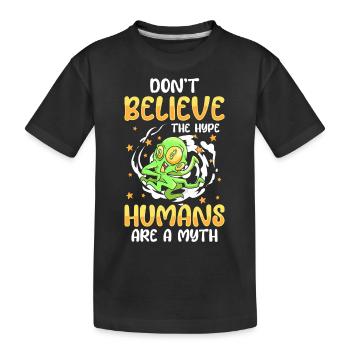Alien Spaceship Extraterrestrial Aliens - T-shirt bio Premium Enfant - noir - Devant