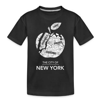 Big Apple - CIty of New York - Kinder Premium Bio T-Shirt - Schwarz - Vorne