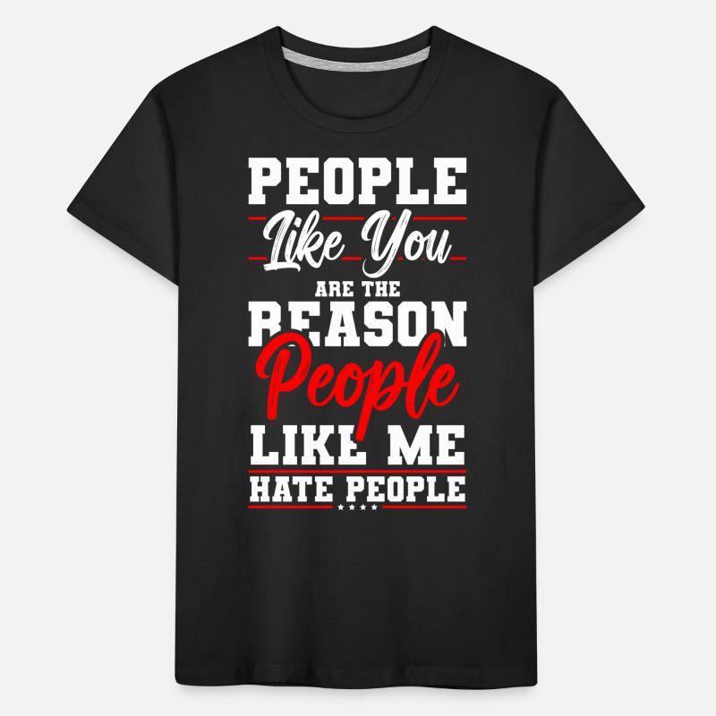 I hate people's aversion Kids' Premium Organic T-Shirt