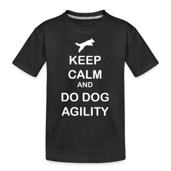 Hund Dog - Kinder Premium Bio T-Shirt - Schwarz - Vorne