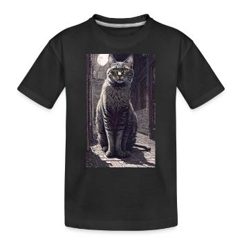 Cat | Pet | Cat Fan | cute | Kitten - Kids' Premium Organic T-Shirt - black - Front