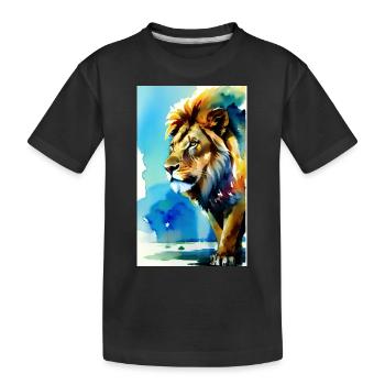 Leo | Animal | Predator | Roar | King | Africa - Kids' Premium Organic T-Shirt - black - Front