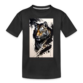 Tiger | Animal | Predator | Roar | King | Asia - Kids' Premium Organic T-Shirt - black - Front