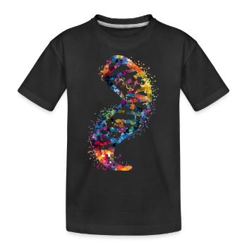 Molécule d'ADN - T-shirt bio Premium Enfant - noir - Devant