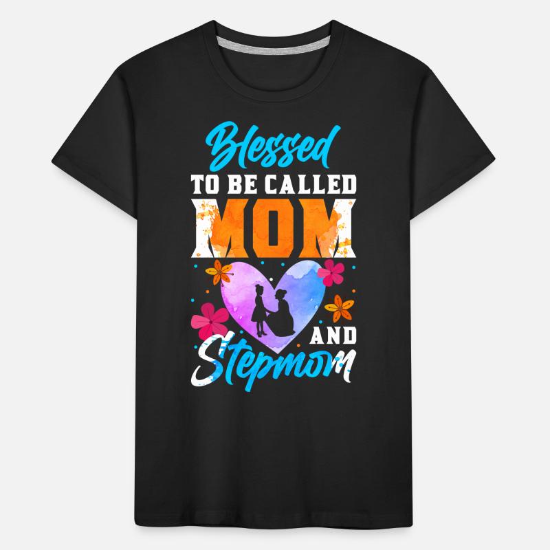 Stiefmutter Muttertag Stiefmama Mutter Kinder Premium Bio T-Shirt