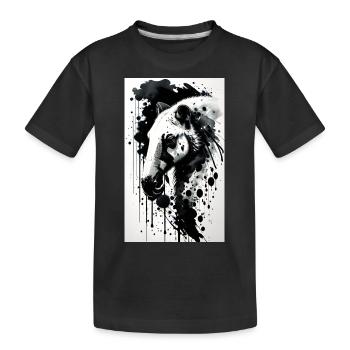 Adorable fourmilier - T-shirt bio Premium Enfant - noir - Devant