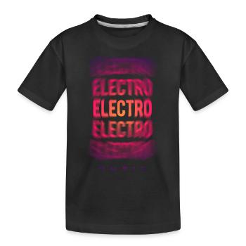 Electro Techno Rave - T-shirt bio Premium Enfant - noir - Devant