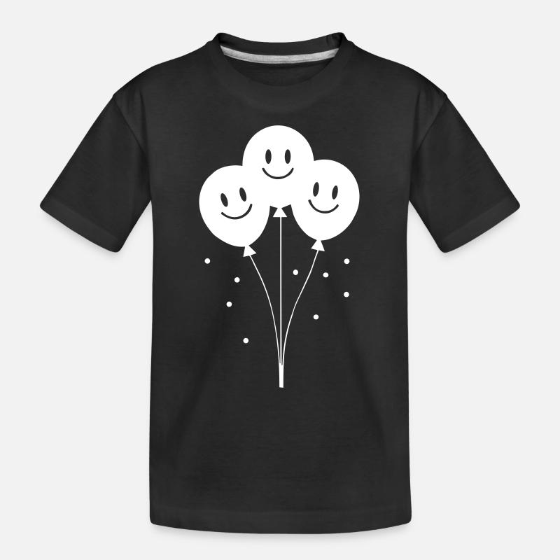 Ballon des Glücks - Kinder Premium Bio T-Shirt - Schwarz