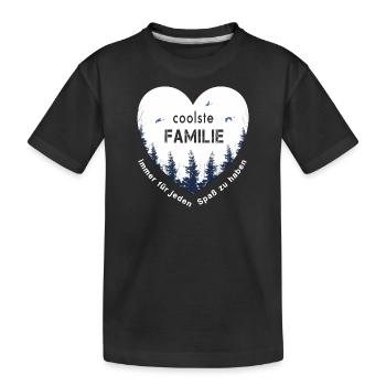 coolste Familie - Kinder Premium Bio T-Shirt - Schwarz - Vorne