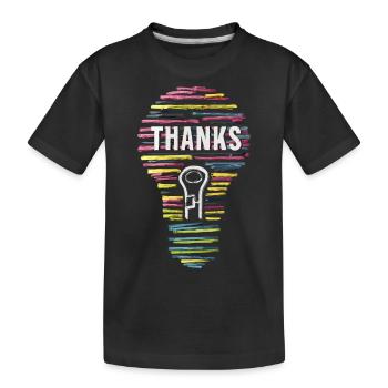 Erfolgreich Projekt Danksagung Danke - Kinder Premium Bio T-Shirt - Schwarz - Vorne