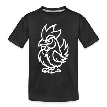 hahn - Kinder Premium Bio T-Shirt - Schwarz - Vorne