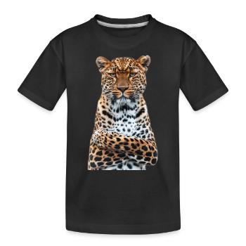 Léopard - T-shirt bio Premium Enfant - noir - Devant