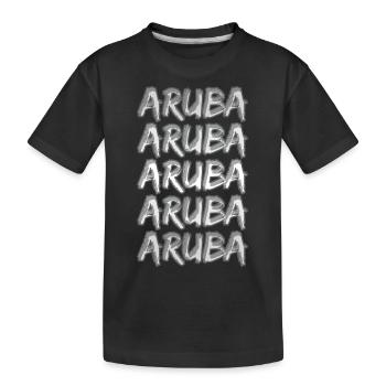 Aruba - Kinder Premium Bio T-Shirt - Schwarz - Vorne