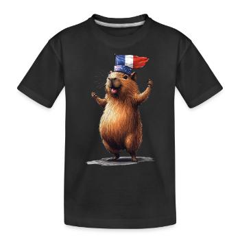 Wasserschwein - Kinder Premium Bio T-Shirt - Schwarz - Vorne