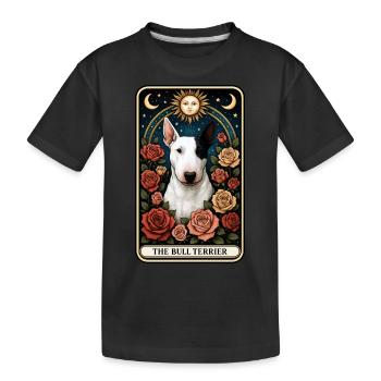 Bullterrier - Kinder Premium Bio T-Shirt - Schwarz - Vorne