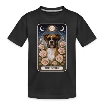 Boxer - Kinder Premium Bio T-Shirt - Schwarz - Vorne