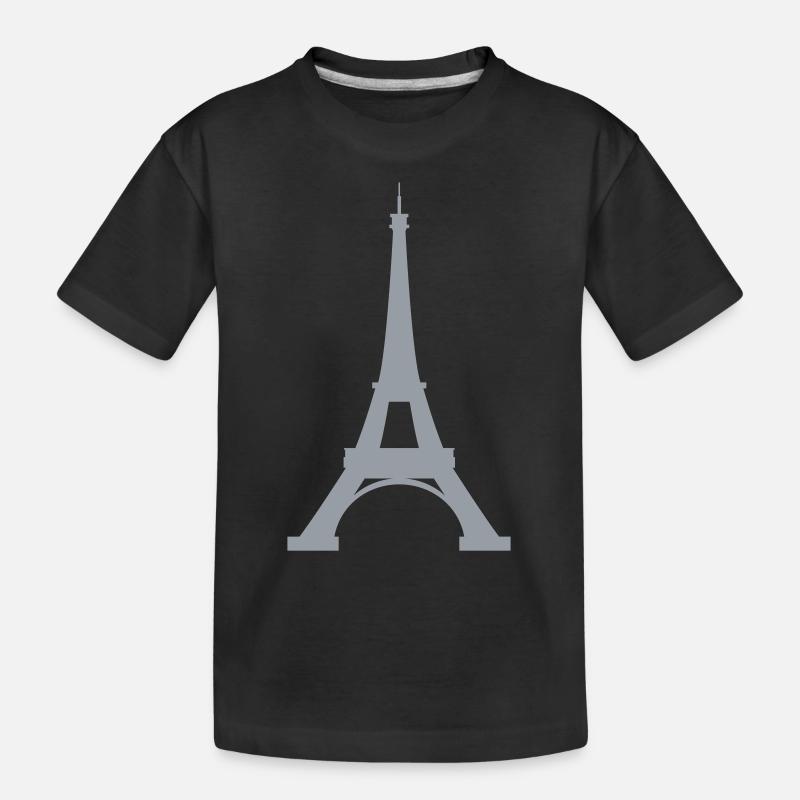 Tour Eiffel - T-shirt bio Premium Enfant - noir