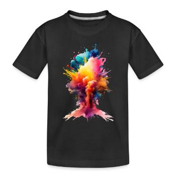 Color needs no words - Farbe braucht keine Worte - Kinder Premium Bio T-Shirt - Schwarz - Vorne