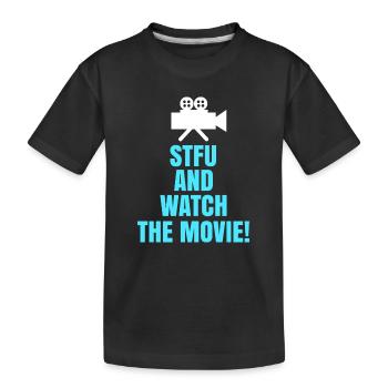 Movies, Theater, Camera, Statement, Movie Night, Movies - Kids' Premium Organic T-Shirt - black - Front