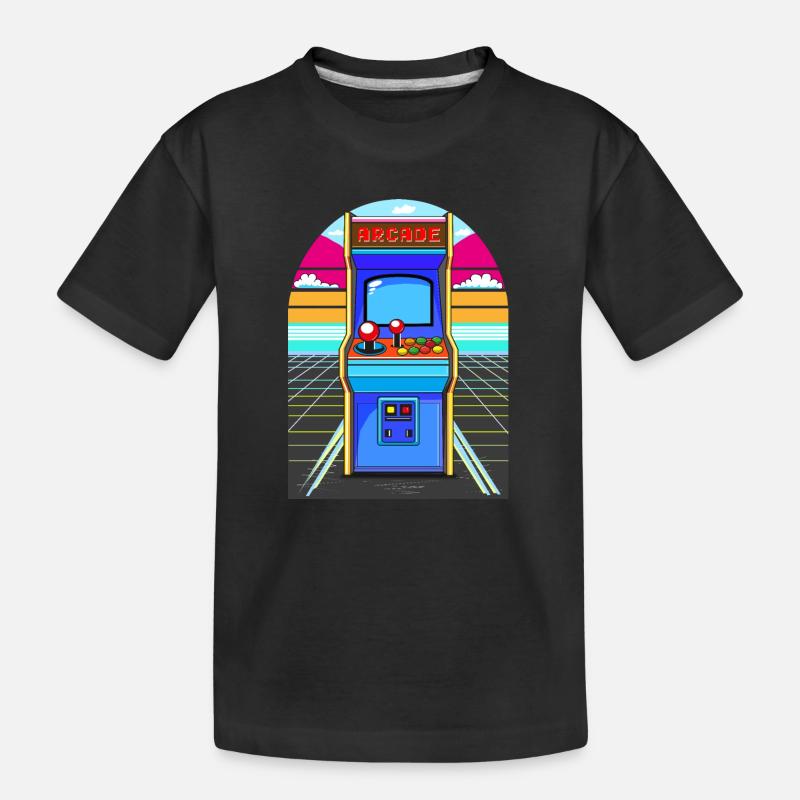 Arcade - Kinder Premium Bio T-Shirt - Schwarz