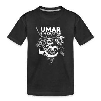 Umar Bin Khattab T-shirt inspirant - T-shirt bio Premium Enfant - noir - Devant