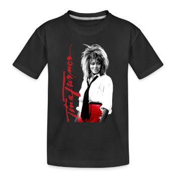 Tina Turner Photographie Avec Signature - T-shirt bio Premium Enfant - noir - Devant