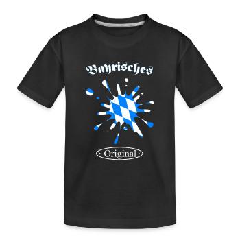 Bayern, Bayrisches Original, Oberbayern, Geschenk - Kinder Premium Bio T-Shirt - Schwarz - Vorne