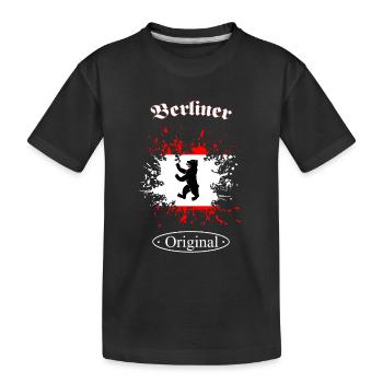 Berliner Original - Kinder Premium Bio T-Shirt - Schwarz - Vorne