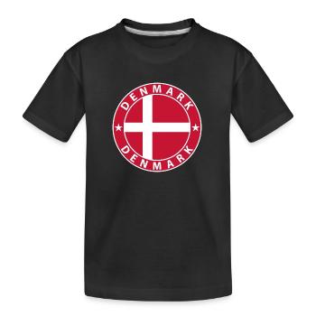 Danemark - T-shirt bio Premium Enfant - noir - Devant