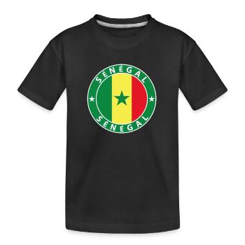 Sénégal - T-shirt bio Premium Enfant - noir - Devant