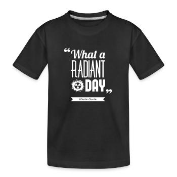 Citation Marie Curie - T-shirt bio Premium Enfant - noir - Devant