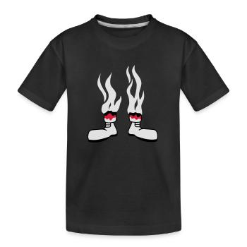 Burned Man - Kids' Premium Organic T-Shirt - black - Front