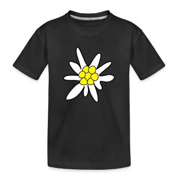 Edelweiss, fleur - T-shirt bio Premium Enfant - noir - Devant