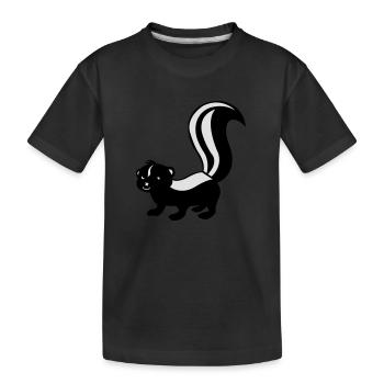 stinktier_02 - Kids' Premium Organic T-Shirt - black - Front