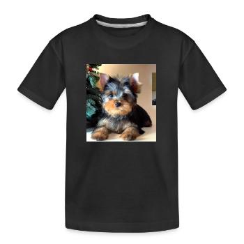 Yorkshire Therjeri - Kinder Premium Bio T-Shirt - Schwarz - Vorne