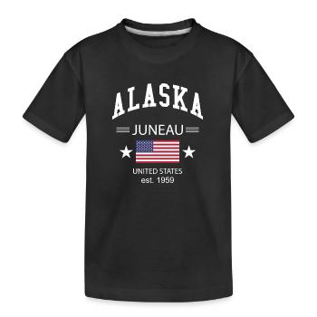 Alaska - Kinder Premium Bio T-Shirt - Schwarz - Vorne