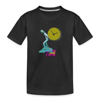 Keine Zeit No Time - Kinder Premium Bio T-Shirt - Schwarz - Vorne