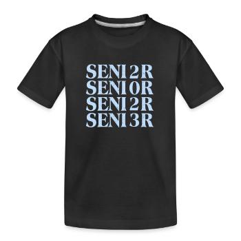 Senior 2023 - Kids' Premium Organic T-Shirt - black - Front