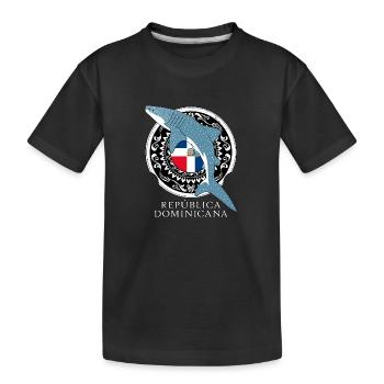 Whale shark Dominican Republic - Kids' Premium Organic T-Shirt - black - Front