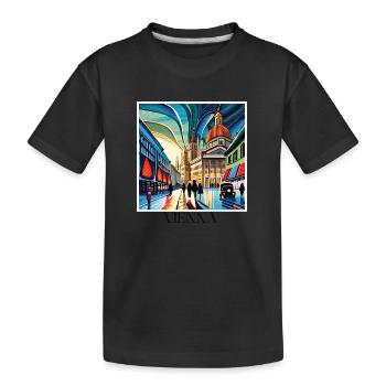 VIENNE - T-shirt bio Premium Enfant - noir - Devant