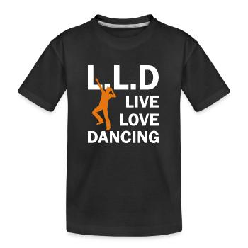 Danse Musique de danse - T-shirt bio Premium Enfant - noir - Devant