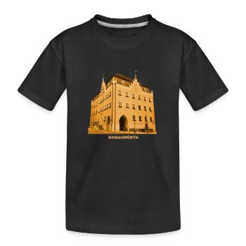 Mairie de Donauwörth, Souabe, Danube, Ries, Bavière - T-shirt bio Premium Enfant - noir - Devant