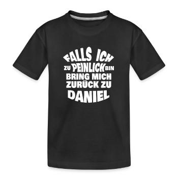 Bachelor party Daniel - Kids' Premium Organic T-Shirt - black - Front