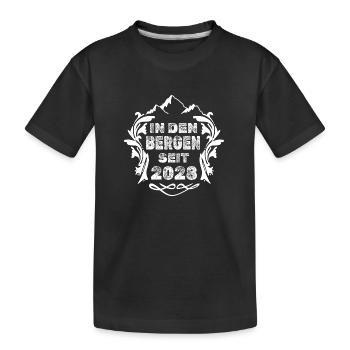 2028 - Kids' Premium Organic T-Shirt - black - Front