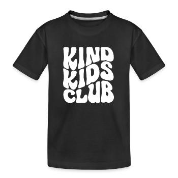 Freundlicher Kinderclub - Kinder Premium Bio T-Shirt - Schwarz - Vorne