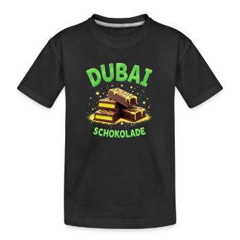 Chocolat de Dubaï - Chocolate Fun - T-shirt bio Premium Enfant - noir - Devant