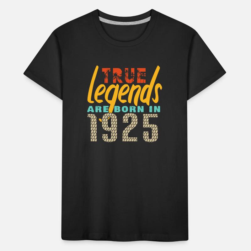 vintage 1925 né en 1925 100 ans bar code anniversa T-shirt bio Premium Enfant